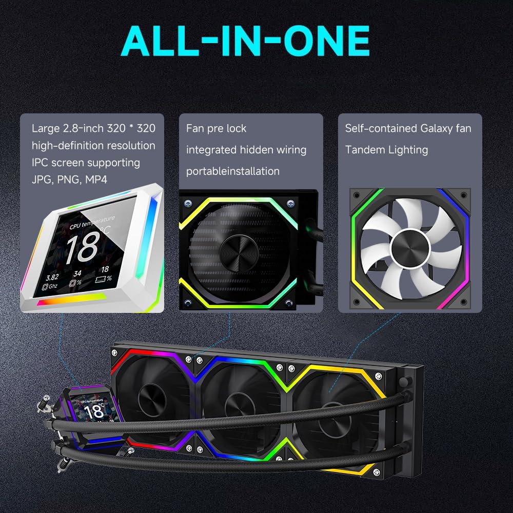 Liquid Cooler JUNGLE LEOPARD ASTROSHEL 360 BLACK