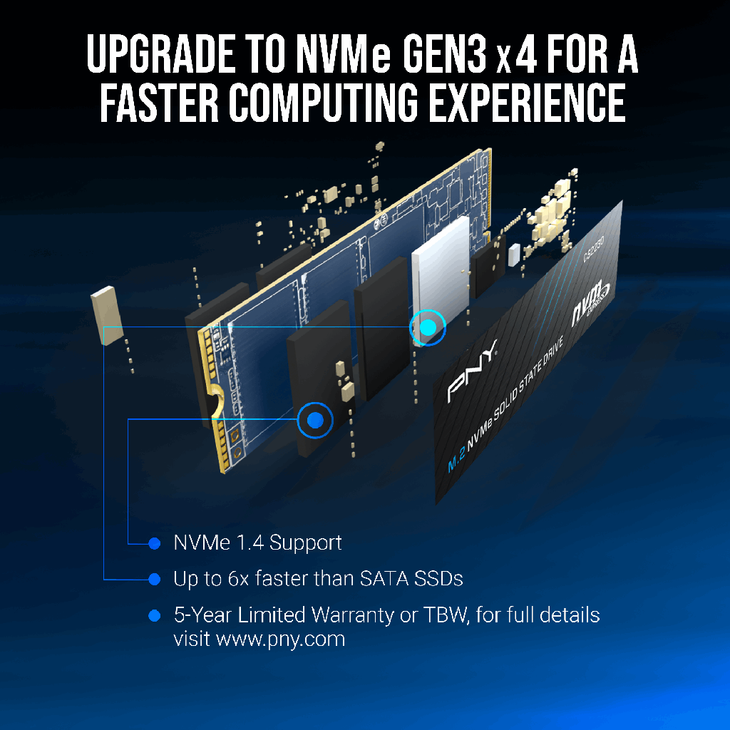  PNY 2TB 3400MBs CS2230 SSD