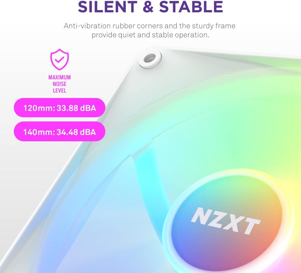 NZXT F120 1 FAN RGB WHITE