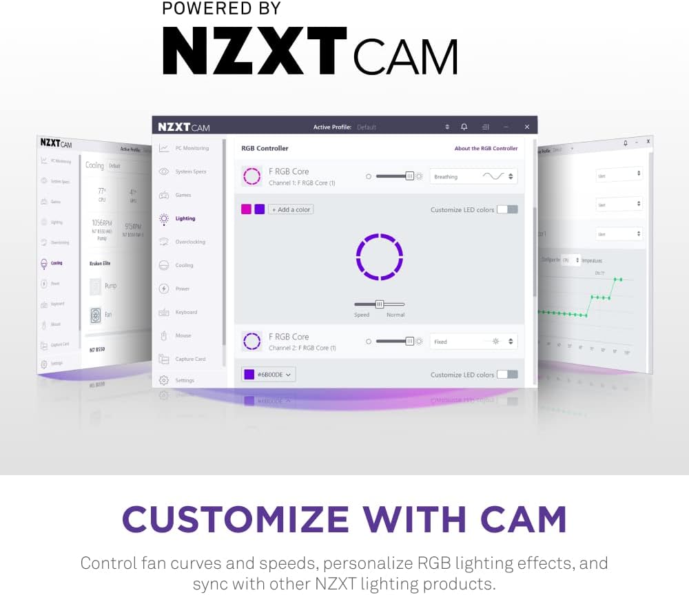 NZXT F120 1 FAN RGB WHITE