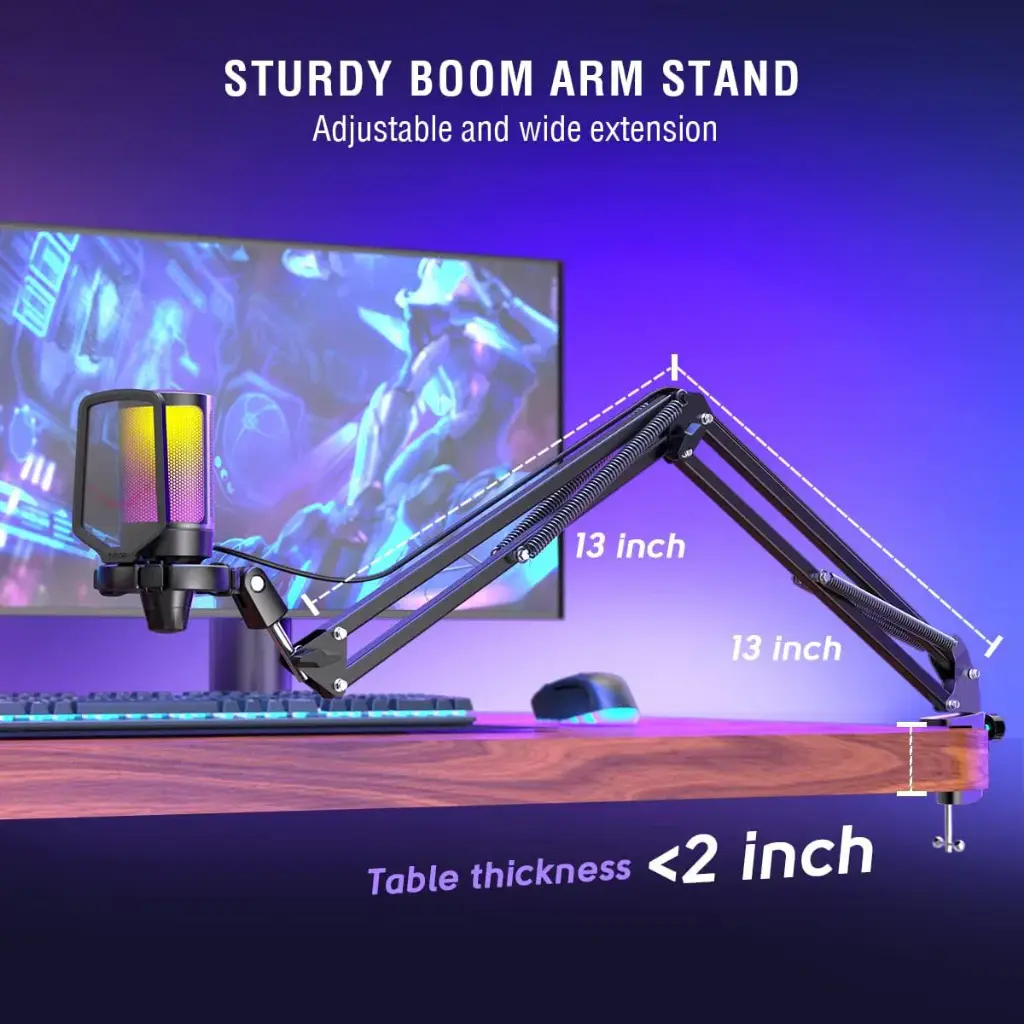 MICROPHONE FIFNE A6T USB SHOCK MOUNT POP FILTER