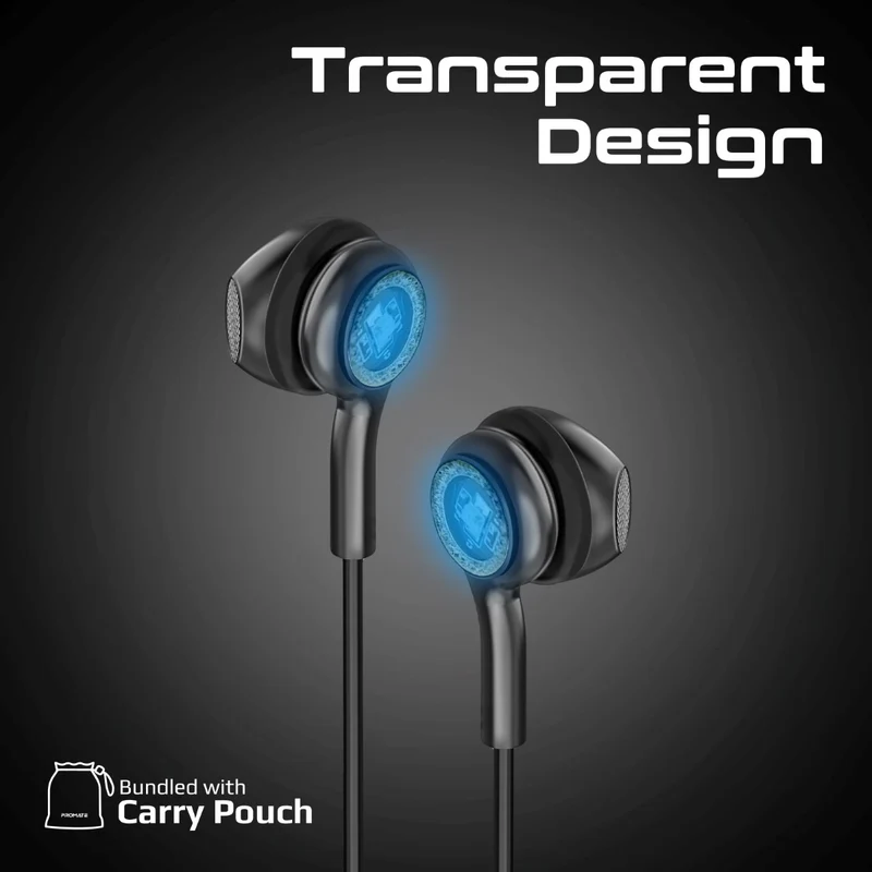 Promate Earphones with USB-C Connector lumibuds-c.black