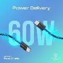 Promate USB-C to USB-C Cable with 60W PD ecoline-cc120.black