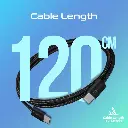 Promate USB-C to USB-C Cable with 60W PD ecoline-cc120.black