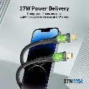 Promate USB-C to Lightning Cable TransLine-CC.BLACK