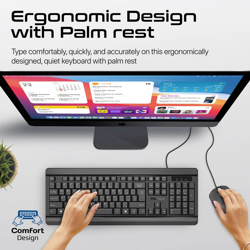 KEYBOARD AND MOUSE PROMATE COMBO-CM6