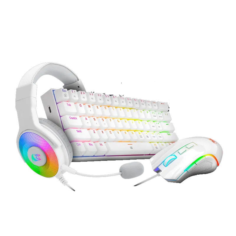 Redragon 3in1 combo S129W : K630W-RGB + M607W+ H350W-RGB