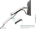 NB Monitor Desk Mount Stand Full F80 White