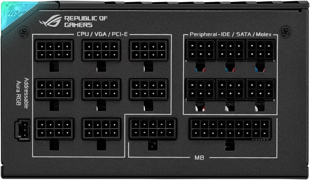 POWER SUPPLY ASUS ROG THOR 1000P2  Black   
