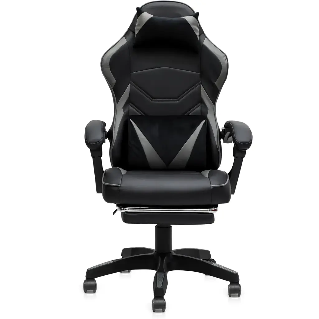 GAMING CHAIR BLACK AND GRAY- 6065