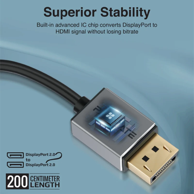 DPLink-16K@60Hz High Definition Display Port 2.0 Cable 