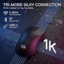Redragon mouse  M916 K1NG PRO wireless, 2.4G/BT Black