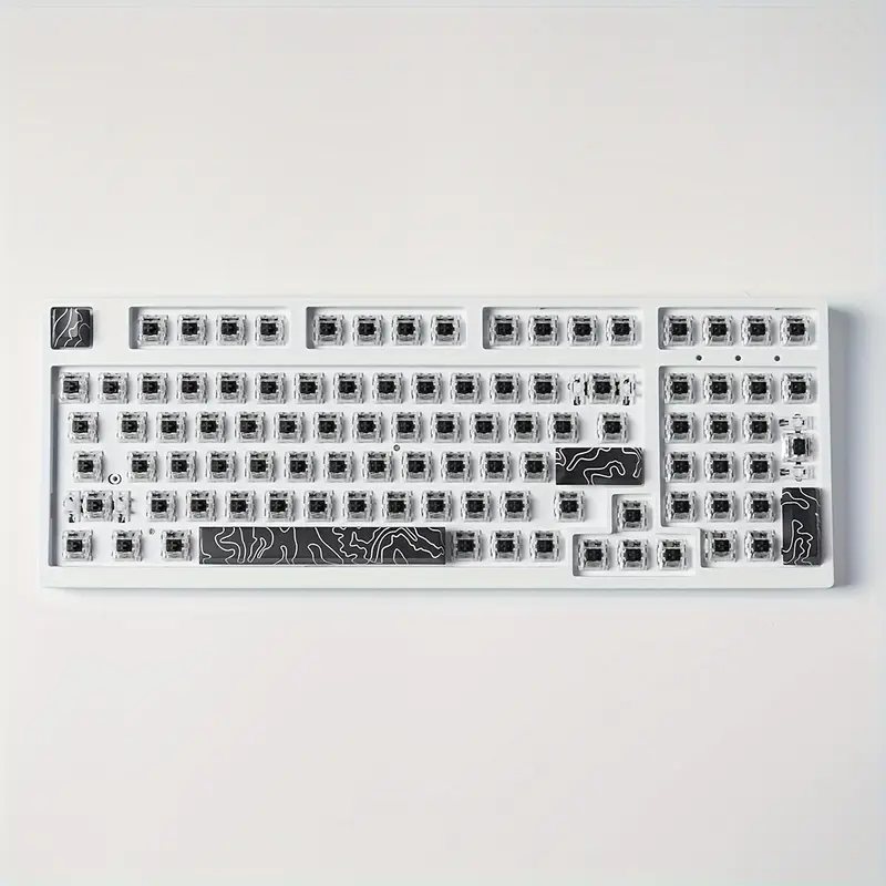 Black Terrain Map Space ESC Keycap Set for Mechanical Keyboards
