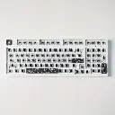 Black Terrain Map Space ESC Keycap Set for Mechanical Keyboards
