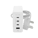 open box - Mophie speedport 120 USB-C Charger GaN 120W, 4-Port Fast Compact Wall Charger - white