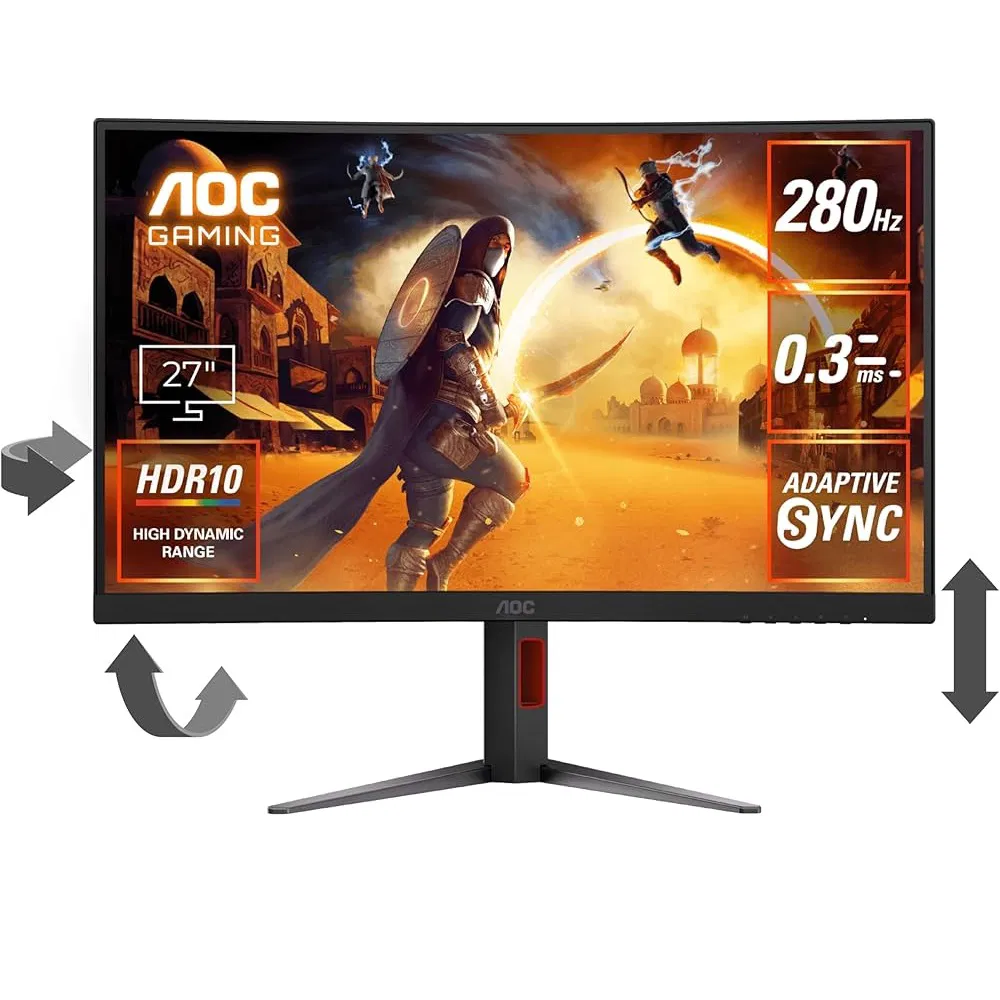  AOC 27" 280HZ 0.3MS Curved C27G4Z