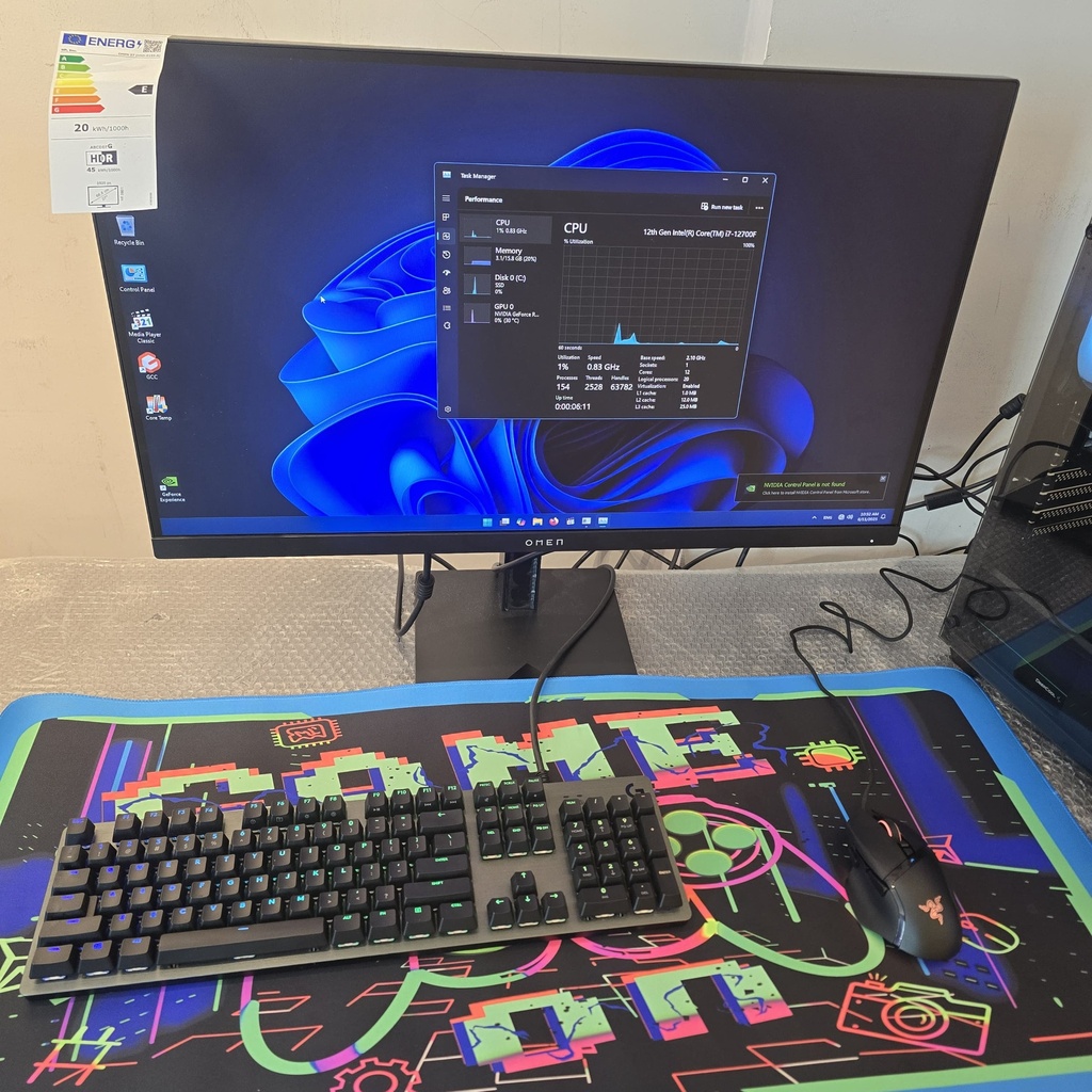USED SETUP PC I7 12700F & RTX 4060 INNO3D