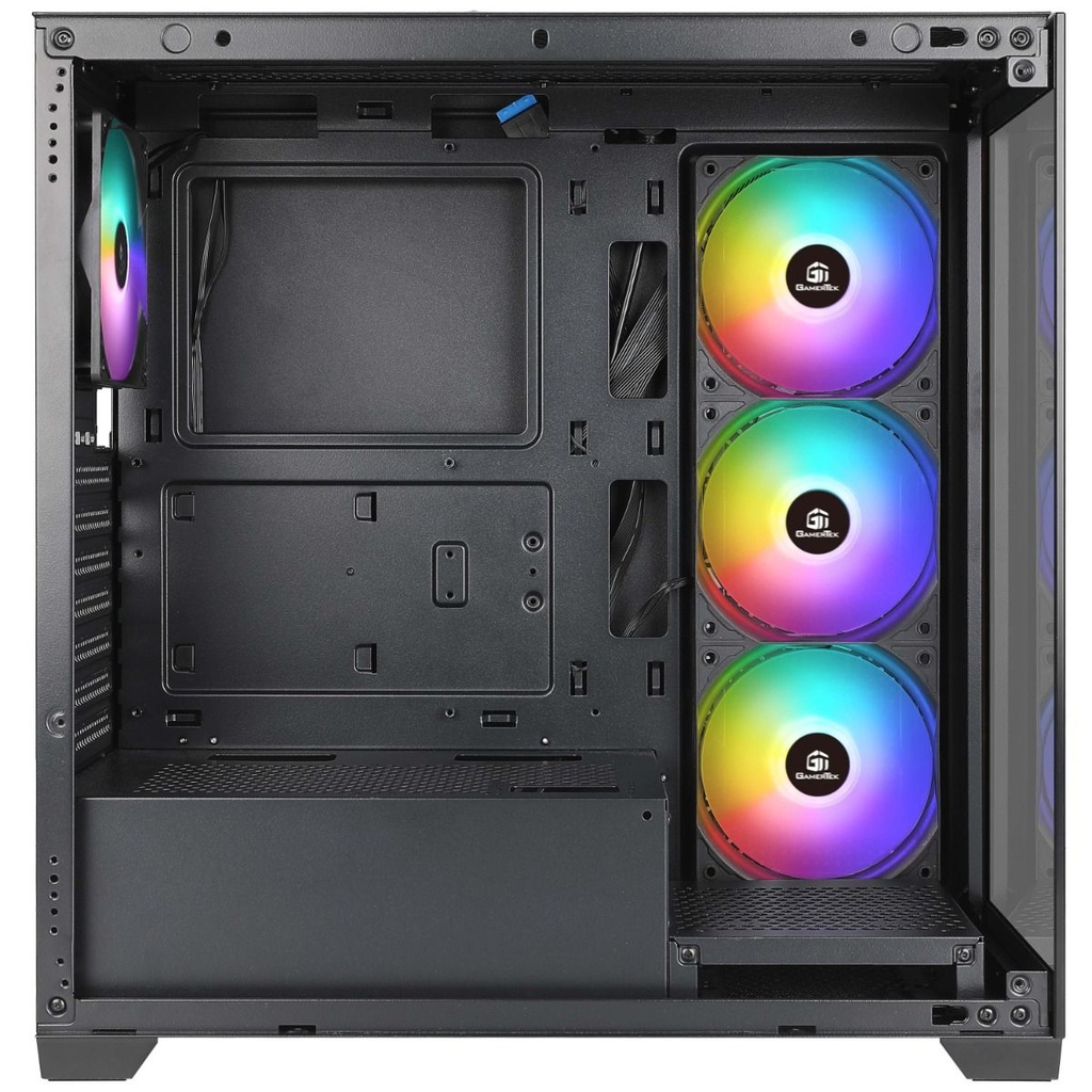 GamerTek Stellar MID Tower ATX Gaming Case PC Case Black