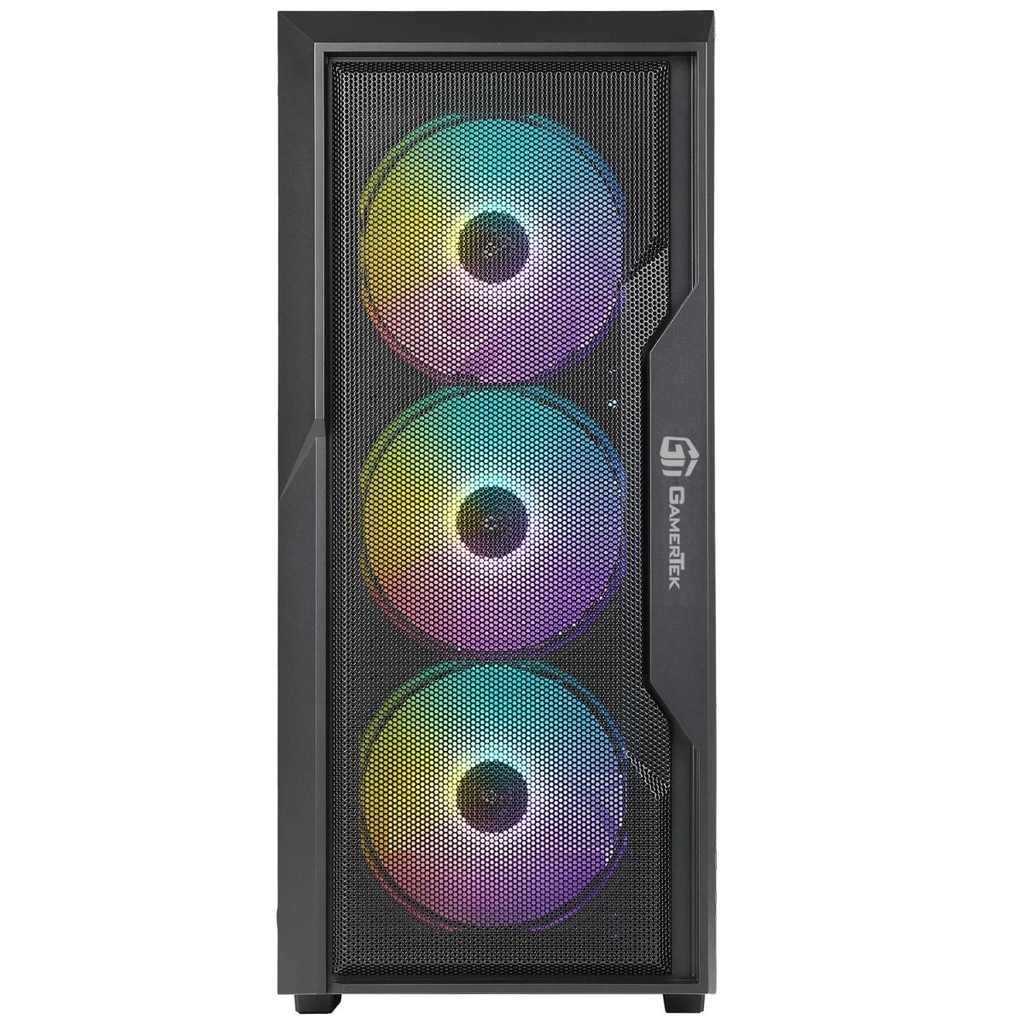 GamerTek Zenith MID Tower ATX Gaming Case PC Case Black