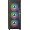 GamerTek Zenith MID Tower ATX Gaming Case PC Case Black