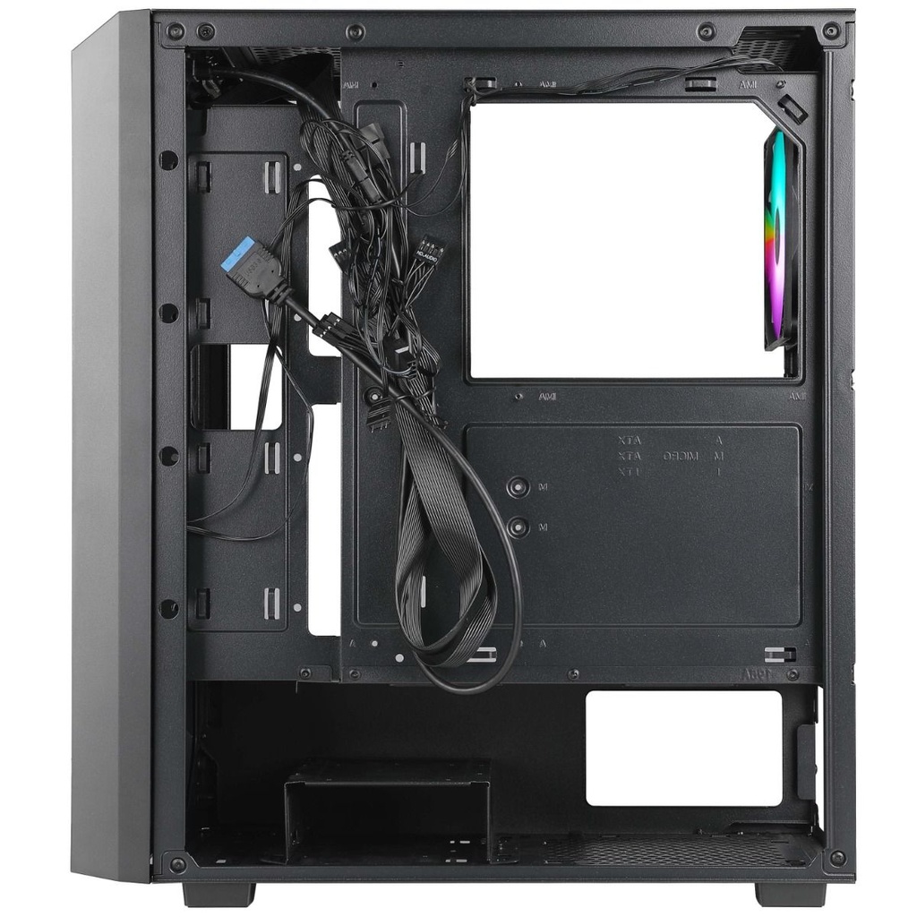 GamerTek Zenith MID Tower ATX Gaming Case PC Case Black