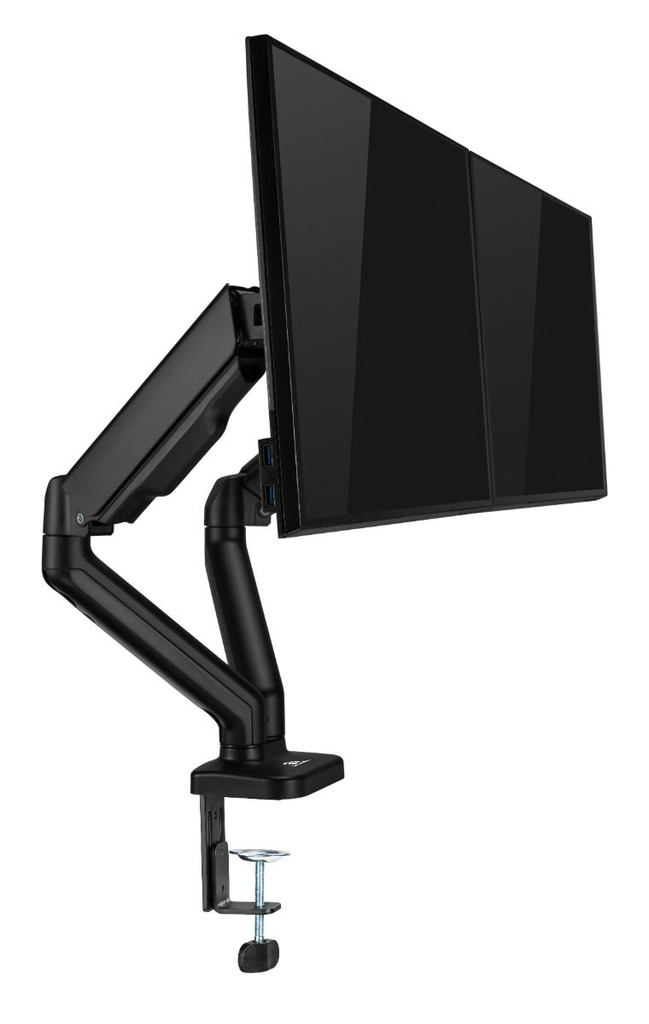 GamerTek Pivot Core Dual Monitor Arm - Black
