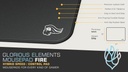 Glorious Element Gaming Mouse Pad - fire 17x15in (38x43cm) | GLO-MP-ELEM-fire
