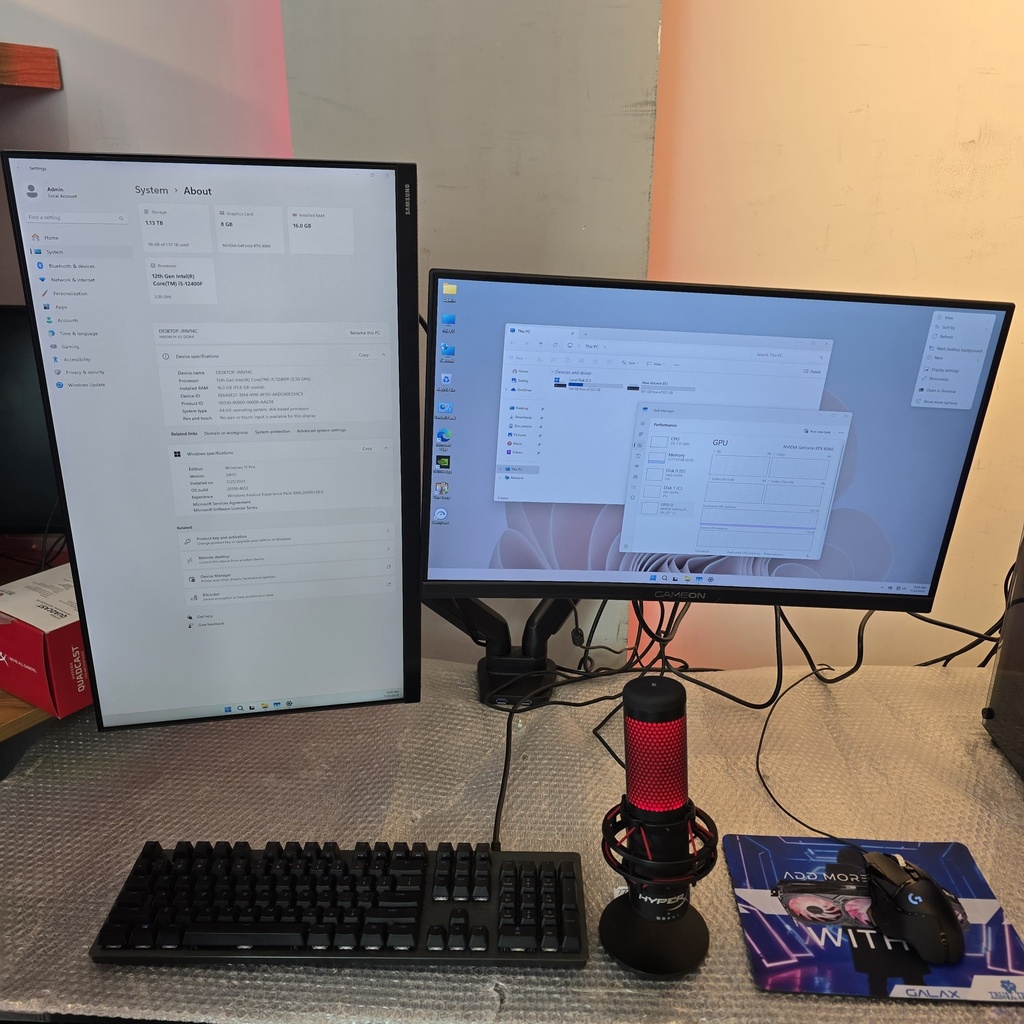 USED SETUP I5 12400F & RTX4060 8GB