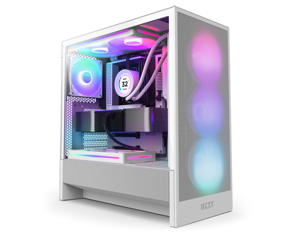 CASE NZXT H5 FLOW RGB WHITE