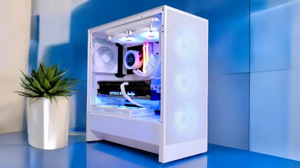 CASE NZXT H5 FLOW RGB WHITE