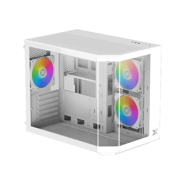 CASE XIGMATEK CUBI M ARCTIC 6 FAN RGB WHITE