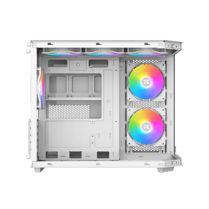 CASE XIGMATEK CUBI M ARCTIC 6 FAN RGB WHITE