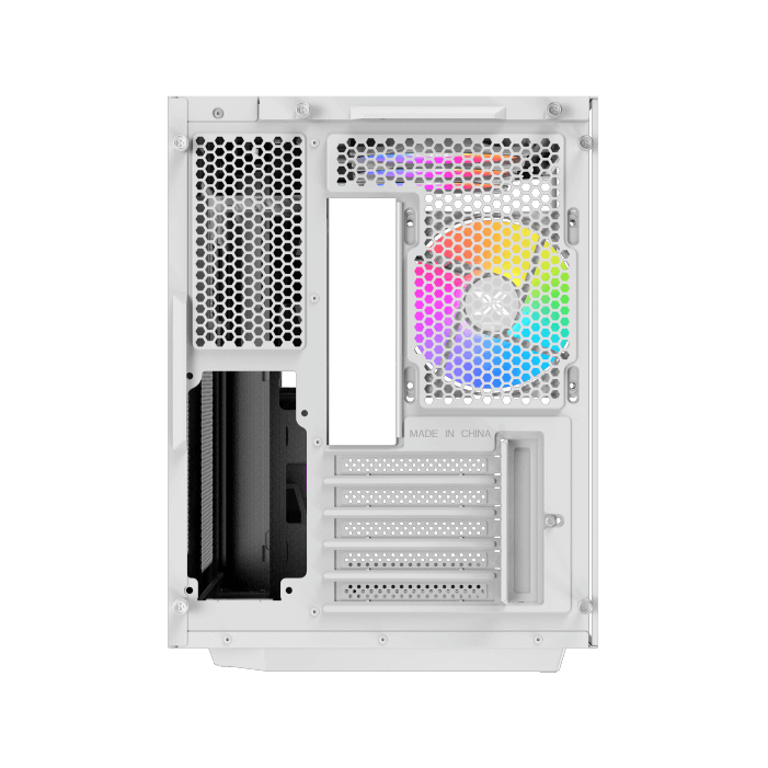CASE XIGMATEK CUBI M ARCTIC 6 FAN RGB WHITE