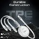 Promate 3-in-1 Ultra-Fast Retractable Multi-Connector Cable 