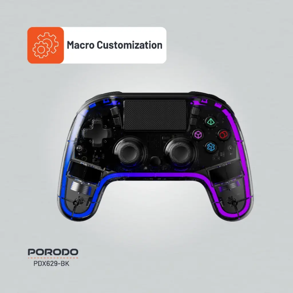 Porodo Gaming Crystal Shell Controller PDX629-BK