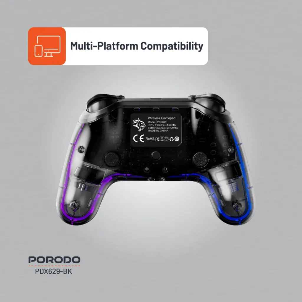 Porodo Gaming Crystal Shell Controller PDX629-BK