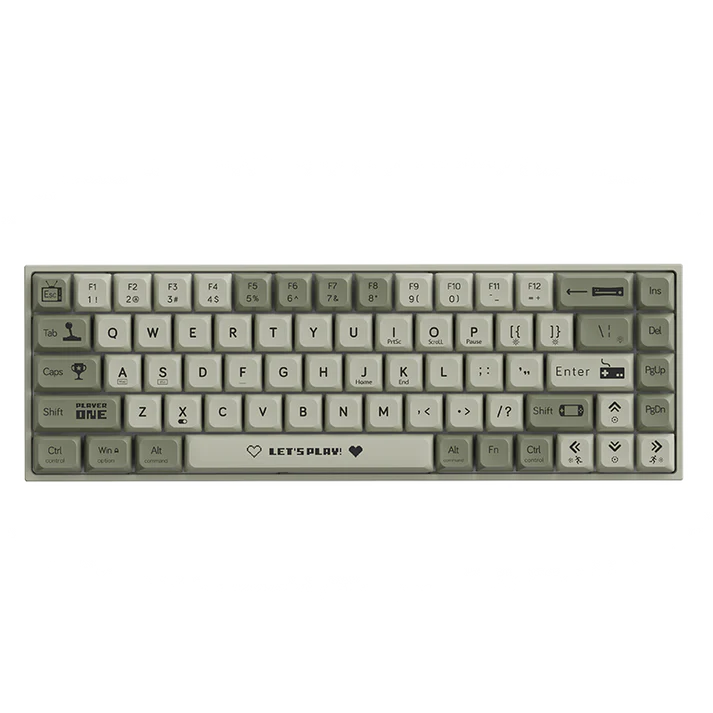 OPEN BOX - AJAZZ KEYBOARD GREY WHITE BROWN SWITCH (WIRED ONLY) 60% - AK680