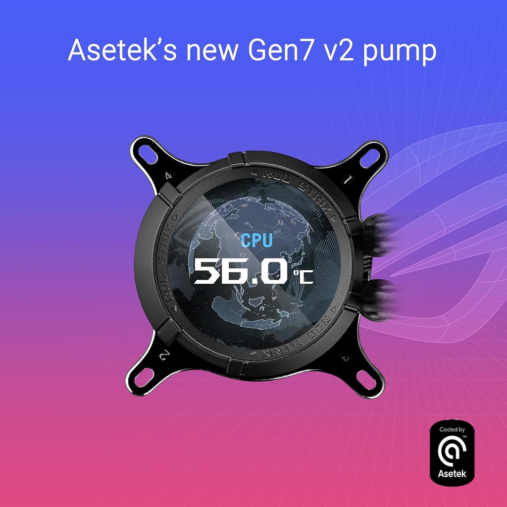 COOLER ASUS ROG STRIX LCD III 360 ARGB, with 2.1" IPS LCD