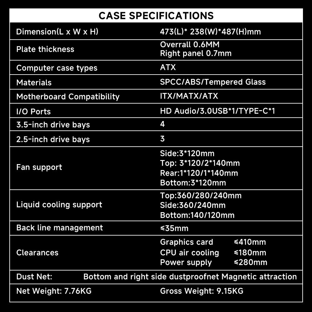 Case Jungle AC-02 LCD BLACK
