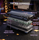 ATTACK SHARK X68 HE - MOONLIGHT