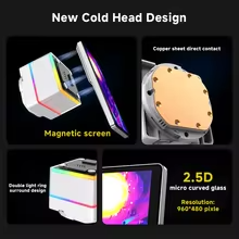 Jungle Leopard Liquid Cooler ProFlow 360 Black LCD 5.5 Inch