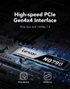 Lexar 2TB M.2 SSD PCIe Gen4 NVMe NQ790 ,Up to 7000 MB/s Read