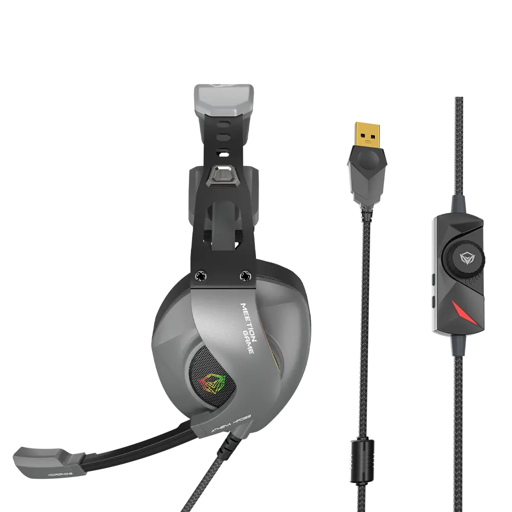 Meetion HP099 RGB Backlit Stereo Wired Gaming Headset - Black