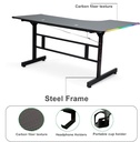 Gaming Table L-Shaped RGB MH131 BLACK ( 160 X 60 X 100 CM)