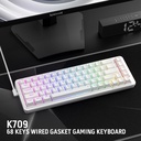 Redragon Nova Wired Keyboard White - K709W-RGB
