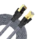 Twisted Minds Flat Braided Network Cable ,Transmission Rate 40GBPS / 2000MHZ ,3M - TM-CAT8-3M