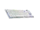  OPEN BOX - LOGITECH G PRO X 2 LIGHTSPEED WIRELESS  GAMING KEYBOARD - WHITE
