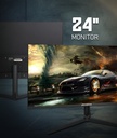 Tortox P24i100 24 inch IPS 1Ms 100hz FHD Gaming/Office Monitor, 97%sRGB, Clear Vision Processor, Eye Care, HDMI/ VGA Port