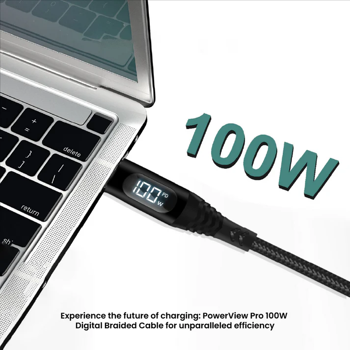 Powerview Pro - 100W Digital Braided Cable  - 2m