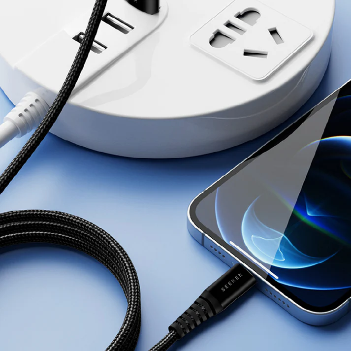 Powerflex USB-A to USB-C 30W Braided Charging Cable - 3m